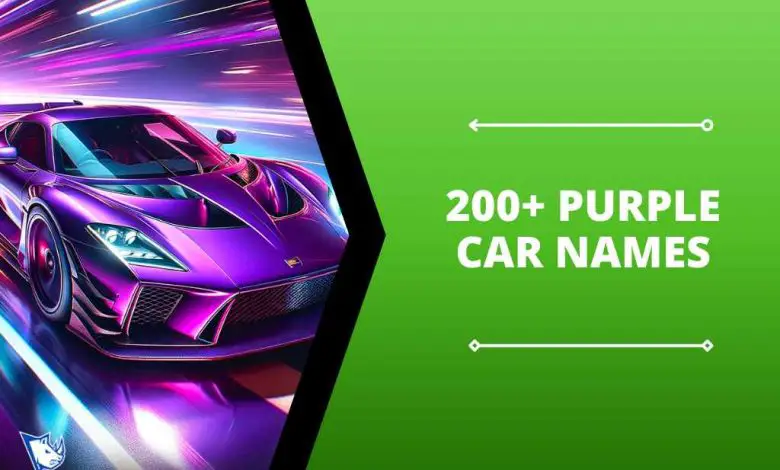 200+ Purple Car Names Shades of Majesty - NamesRhino