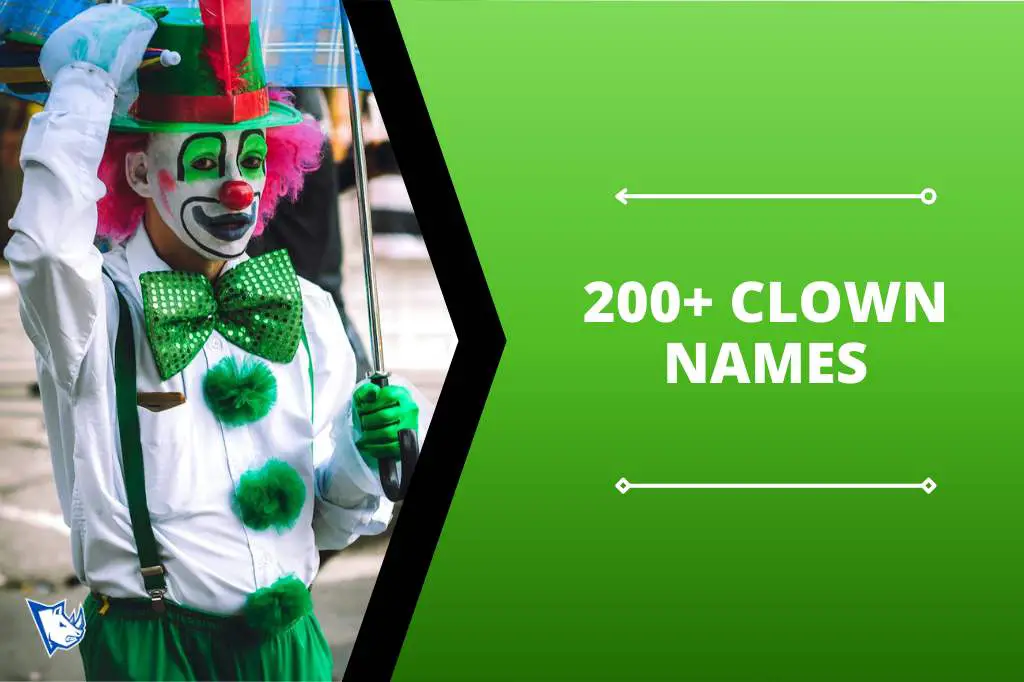 200+ Clown Names Into The World of Laughter and Fears - NamesRhino